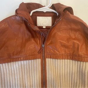 Boys Gucci partial leather jacket. Excellent used condition. Only worn twice